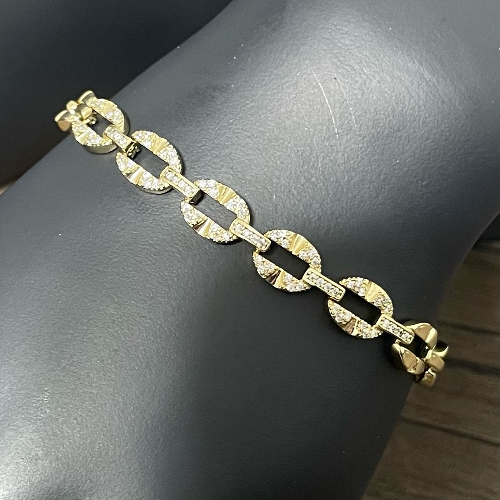 Chain link Design 7" Bracelet / Pulsera diseño de eslabones